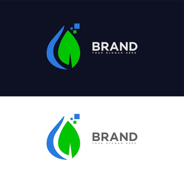 El logotipo de la tecnología del agua