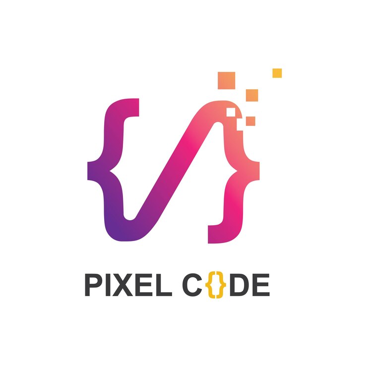 Vector logotipo de tecnología de código de programación