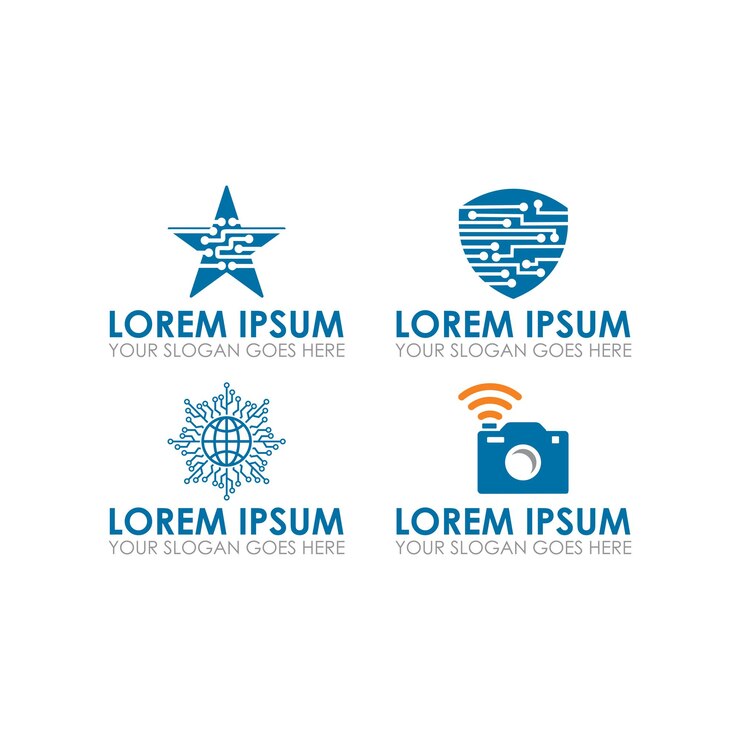 Vector logotipo de tecnología digital logotipo de tecnología