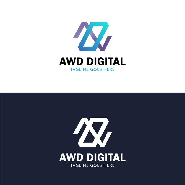 Logotipo de la tecnología de gradiente vectorial