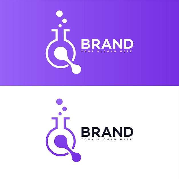El logotipo de la tecnología de laboratorio
