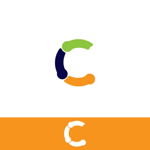 Logotipo de tecnología de la letra C