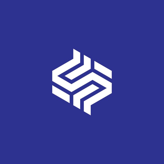 logotipo de tecnología de letra S geométrica simple