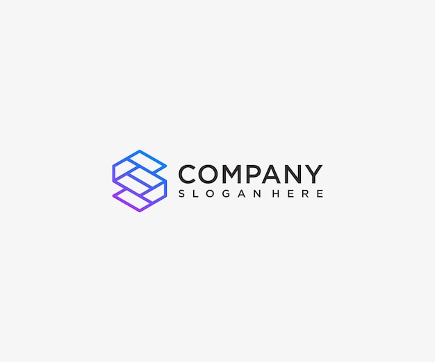Logotipo de tecnología letra S