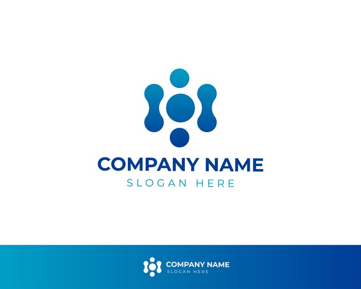 Logotipo de tecnología moderna en estilo degradado 2