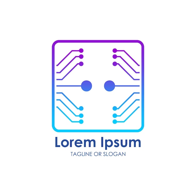 Logotipo de tecnología de placa de circuito