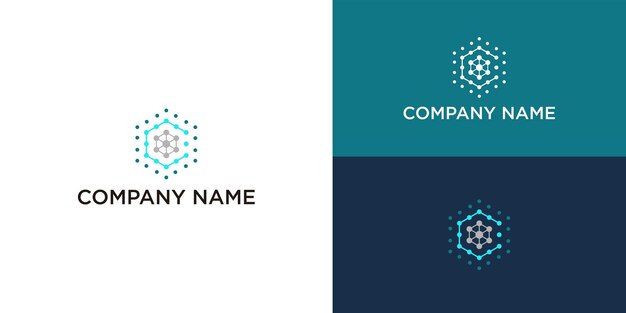 Logotipo De Tecnología Plantilla De Logotipo Vectorial Futurista Minimalista Moderno
