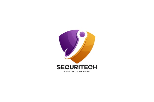 Logotipo de tecnología de seguridad