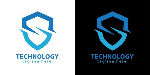 Logotipo de tecnología Vector Premium