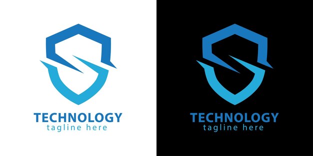 Logotipo de tecnología Vector Premium