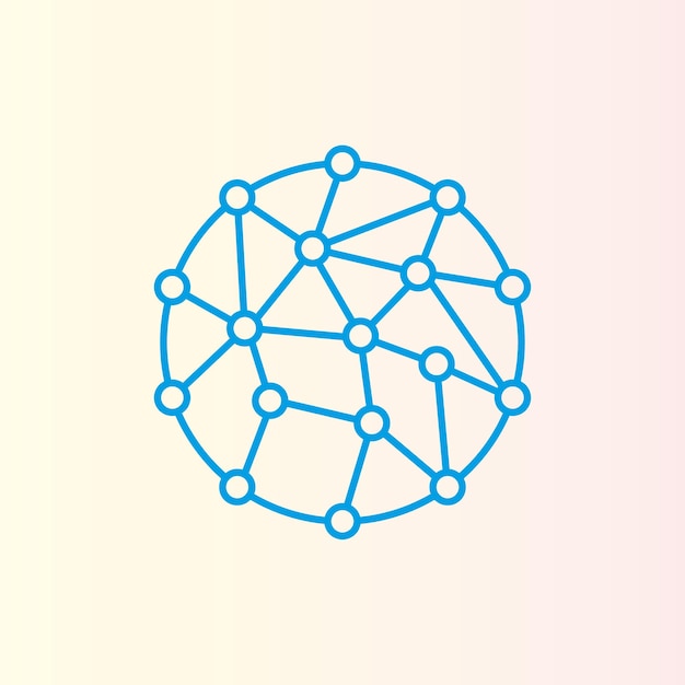 Logotipo de tecnología vectorial. Icono de globo. ilustración común