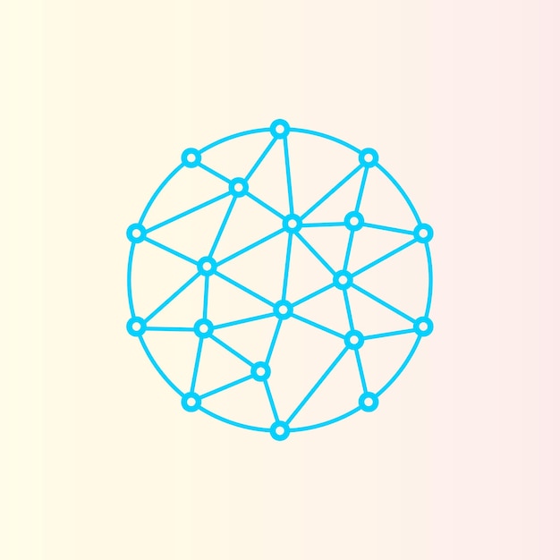 Logotipo de tecnología vectorial. icono de globo.