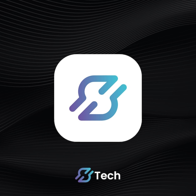 Logotipo de tecnología vectorial Marden