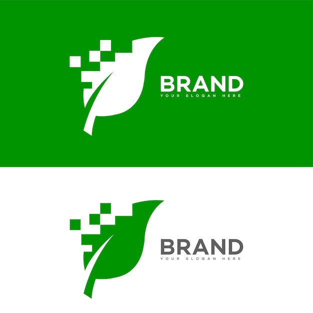 El logotipo de la tecnología verde