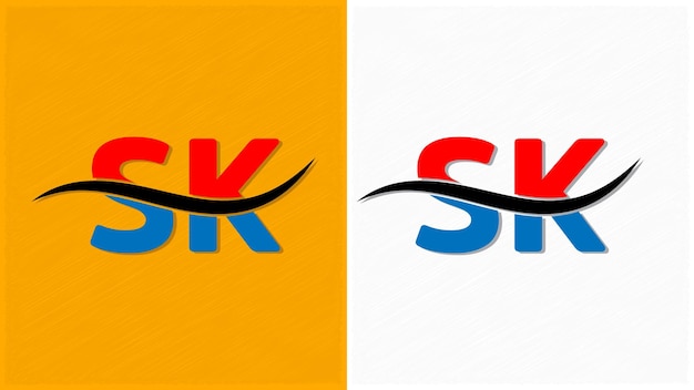 Logotipo de texto SK