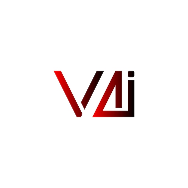 Logotipo de texto VAI tipografía minimalista moderna icono vectorial letra inicial símbolo diseño de logotipo de negocio