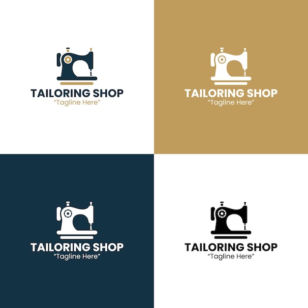 El logotipo de la tienda de costura