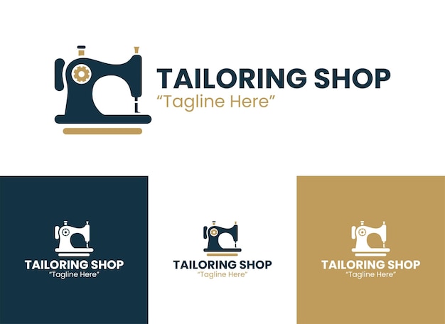 El logotipo de la tienda de costura