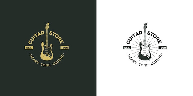 El logotipo de la tienda de guitarras Grunge de Music Studio
