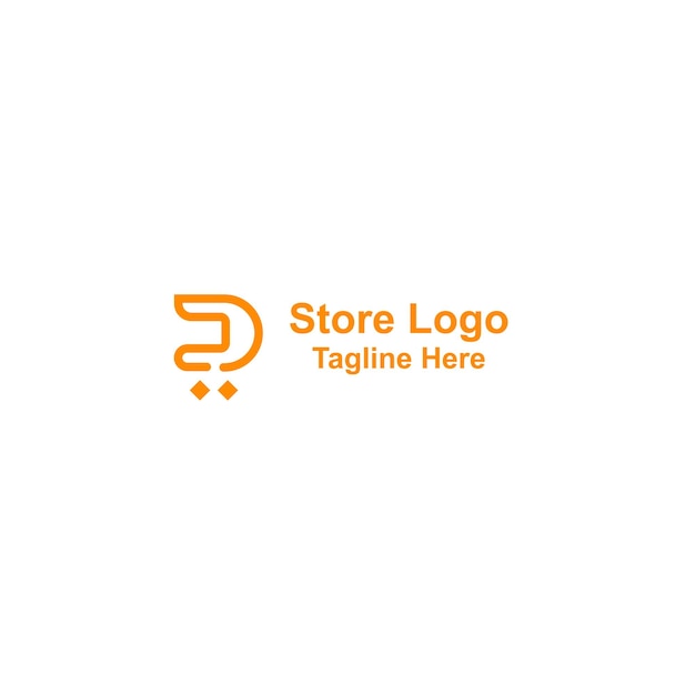 Logotipo de la tienda de la letra d