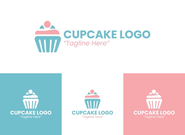 El logotipo de la tienda de pasteles