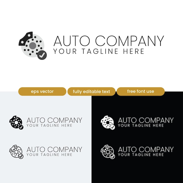 Logotipo de la tienda de piezas de automóviles