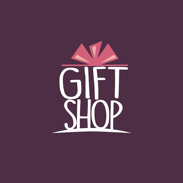 Vector logotipo de la tienda de regalos