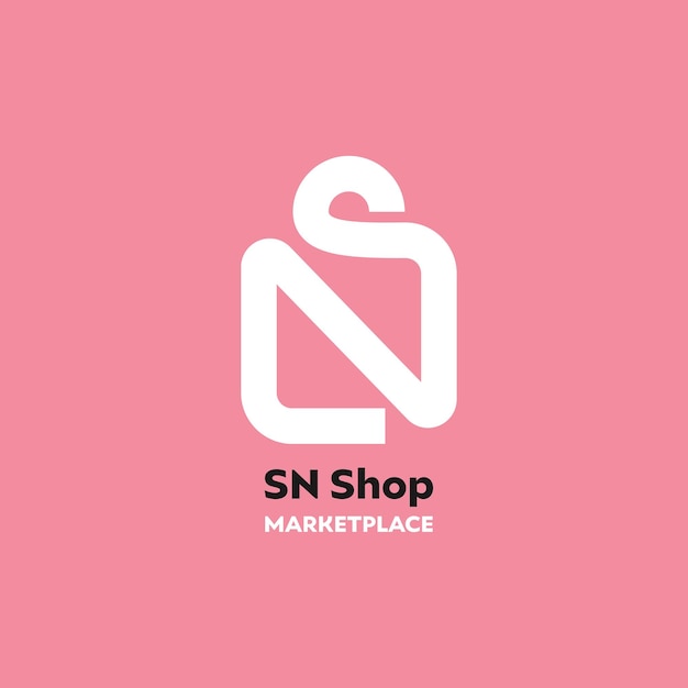Vector logotipo de la tienda sn