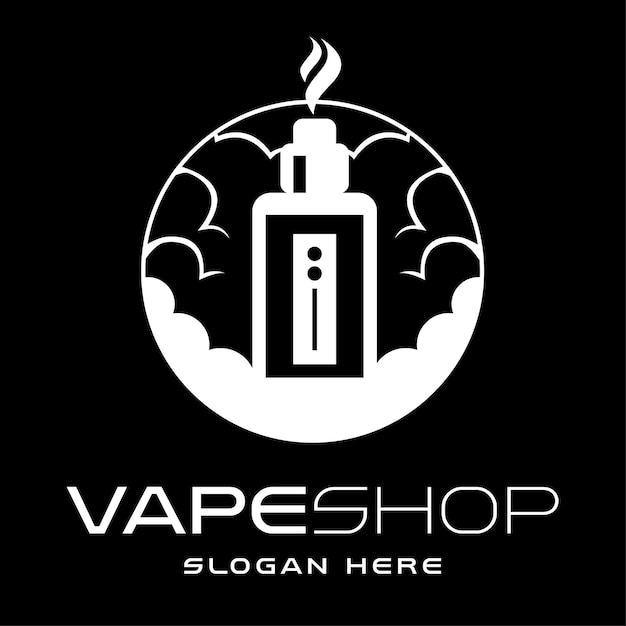 El logotipo de la tienda de vapeo