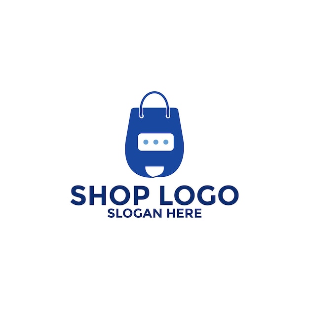 Logotipo de tienda Vector de logotipo de compras Buena plantilla de diseño de logotipo de tienda en línea