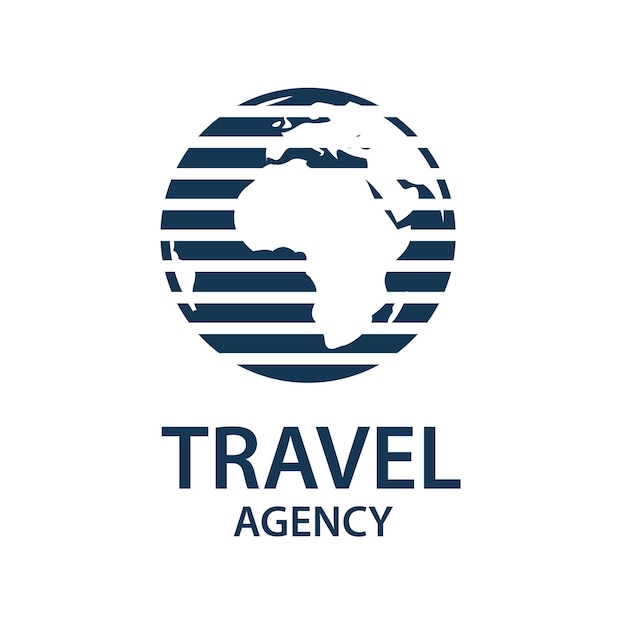 logotipo de la tierra de viaje