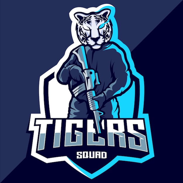 Logotipo de tiger squad esport