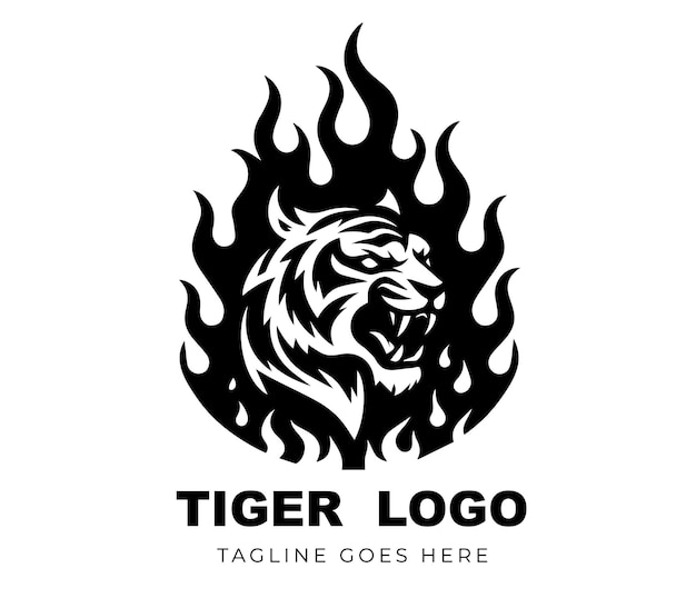 El logotipo del tigre ardiente