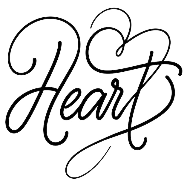 El logotipo de la tipografía del corazón 15