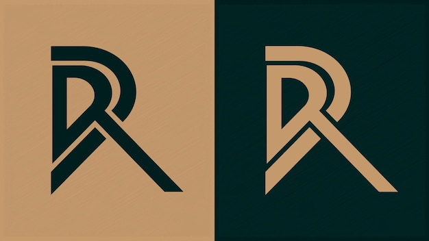 Vector logotipo de tipografía dr