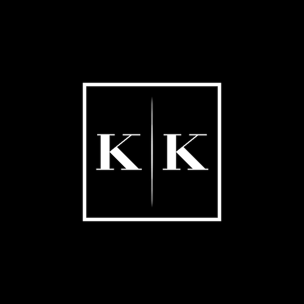 Logotipo de la tipografía minimalista KK
