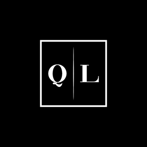 El logotipo de la tipografía minimalista QL