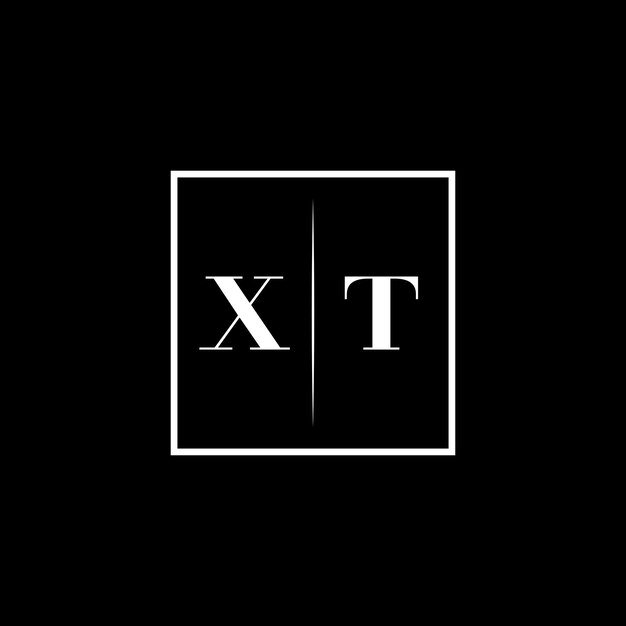 El logotipo de la tipografía minimalista XT