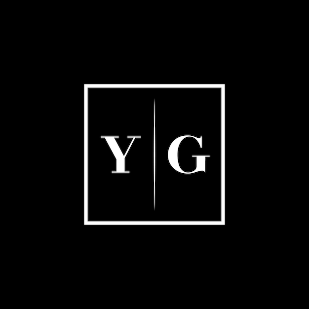 Logotipo de tipografía minimalista de YG