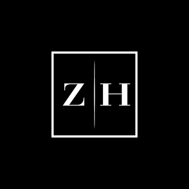 El logotipo de la tipografía minimalista ZH