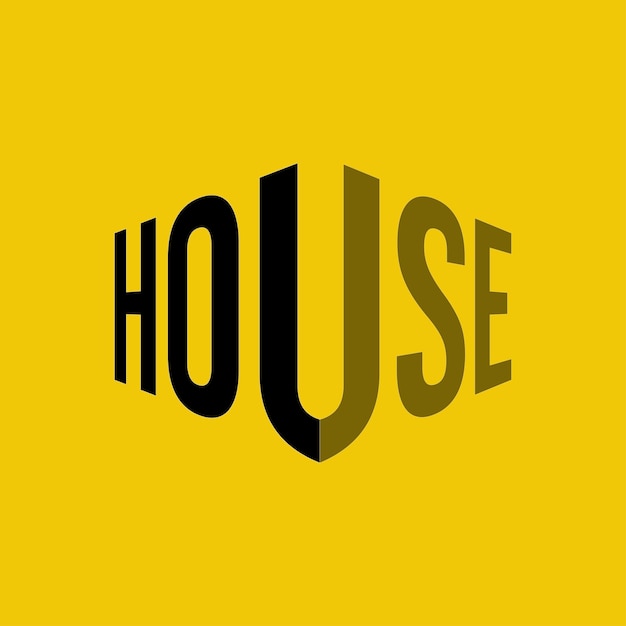 El logotipo tipográfico de HOUSE