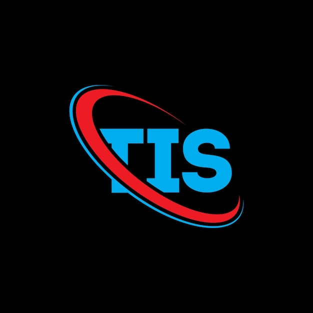 Logotipo TIS TIS letra TIS letra diseño logotipo Iniciales TIS logotipo vinculado con círculo y mayúscula monograma logotipo TIS tipografía para negocios de tecnología y marca inmobiliaria