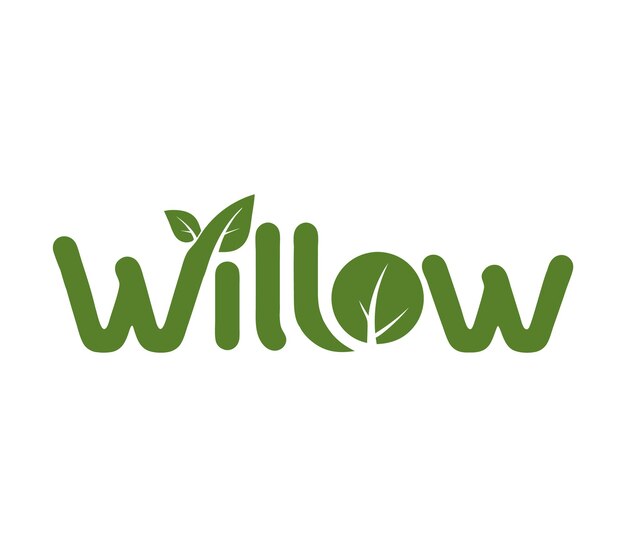 un logotipo titulado Willow ¿Cómo le gustaría proceder con él