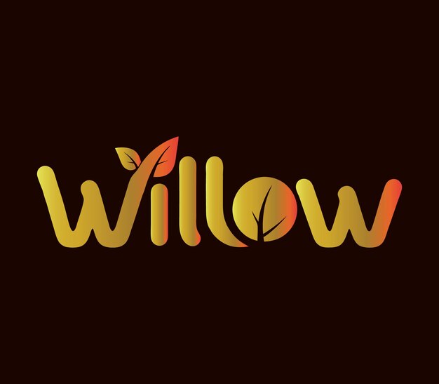 un logotipo titulado Willow ¿Cómo le gustaría proceder con él