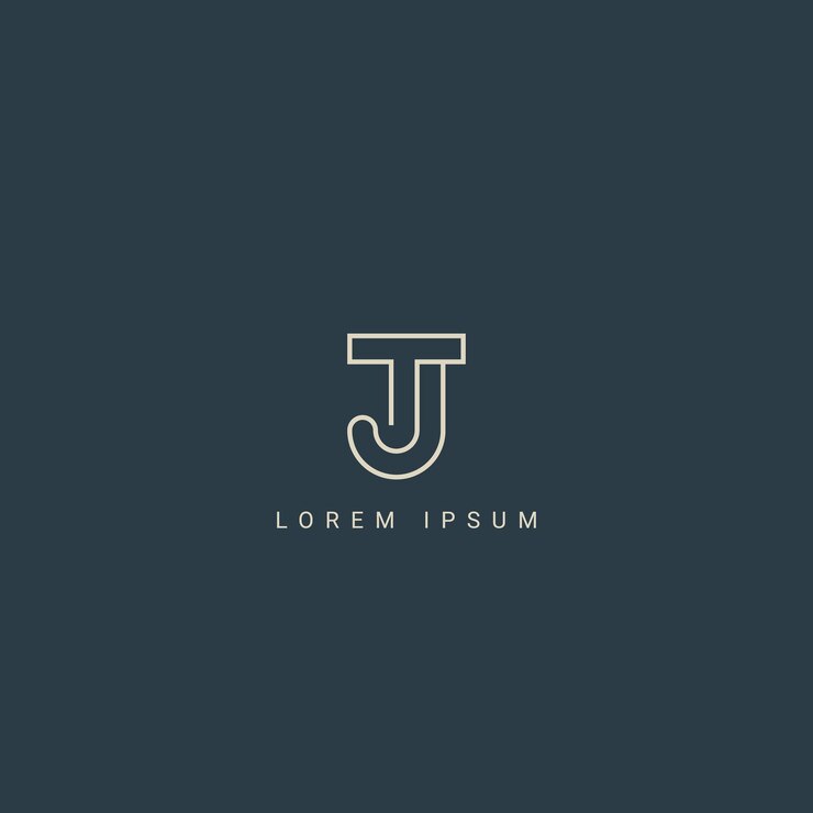 Vector logotipo de tj basado en iniciales creativas mínimas y logotipo de jt monograma elegante creativo de la letra tj jt