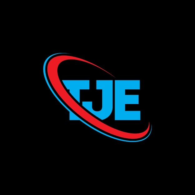 Logotipo TJE TJE letra TJE letra diseño logotipo Iniciales TJE logotipo vinculado con círculo y mayúscula monograma logotipo TJE tipografía para negocios de tecnología y marca inmobiliaria