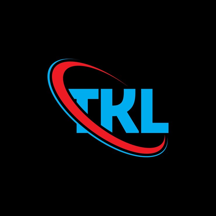 Vector logotipo de tkl tkl letra tkl diseño de logotipo de letra iniciales logotipo tkl vinculado con círculo y mayúscula logotipo de monograma tkl tipografía para negocios tecnológicos y marca inmobiliaria