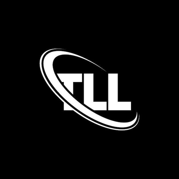 Logotipo TLL TLL letra TLL letra diseño de logotipo Iniciales TLL logotipo vinculado con círculo y mayúscula monograma logotipo TLL tipografía para negocios de tecnología y marca inmobiliaria