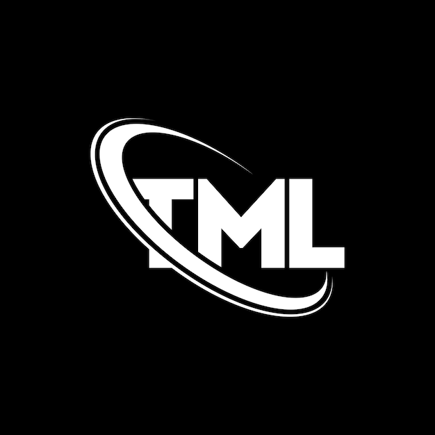 Logotipo TML TML letra TML letra diseño de logotipo Iniciales TML logotipo vinculado con círculo y mayúscula monograma logotipo TML tipografía para negocios de tecnología y marca inmobiliaria
