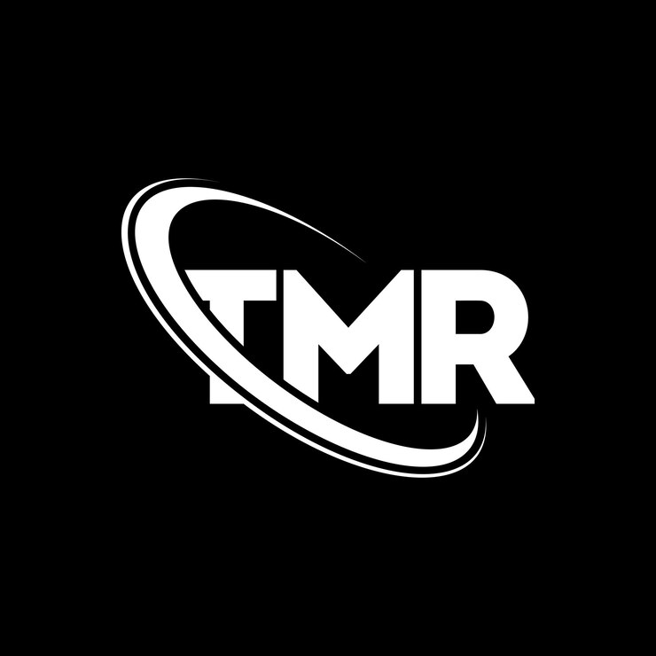 Vector logotipo tmr letra tmr diseño de letra tmr iniciales logotipo tmr vinculado con círculo y mayúscula logotipo monograma tmr tipografía para negocios de tecnología y marca inmobiliaria